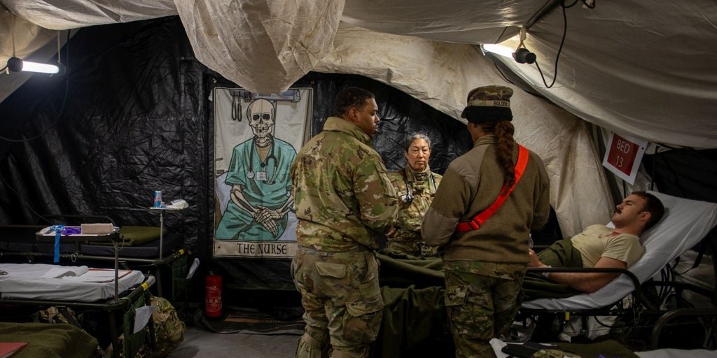 Dentro del hospital de campaña secreto de la OTAN
