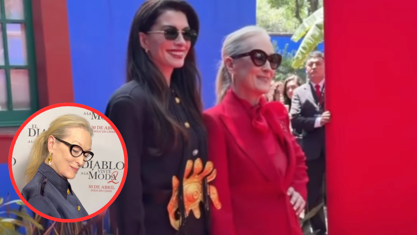 Meryl Streep recrea escena icónica del suéter azul celeste de El diablo viste a la moda 2 en CDMX: VIDEO