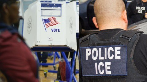 Enviar a los agentes de ICE a los sitios de votación es ilegal