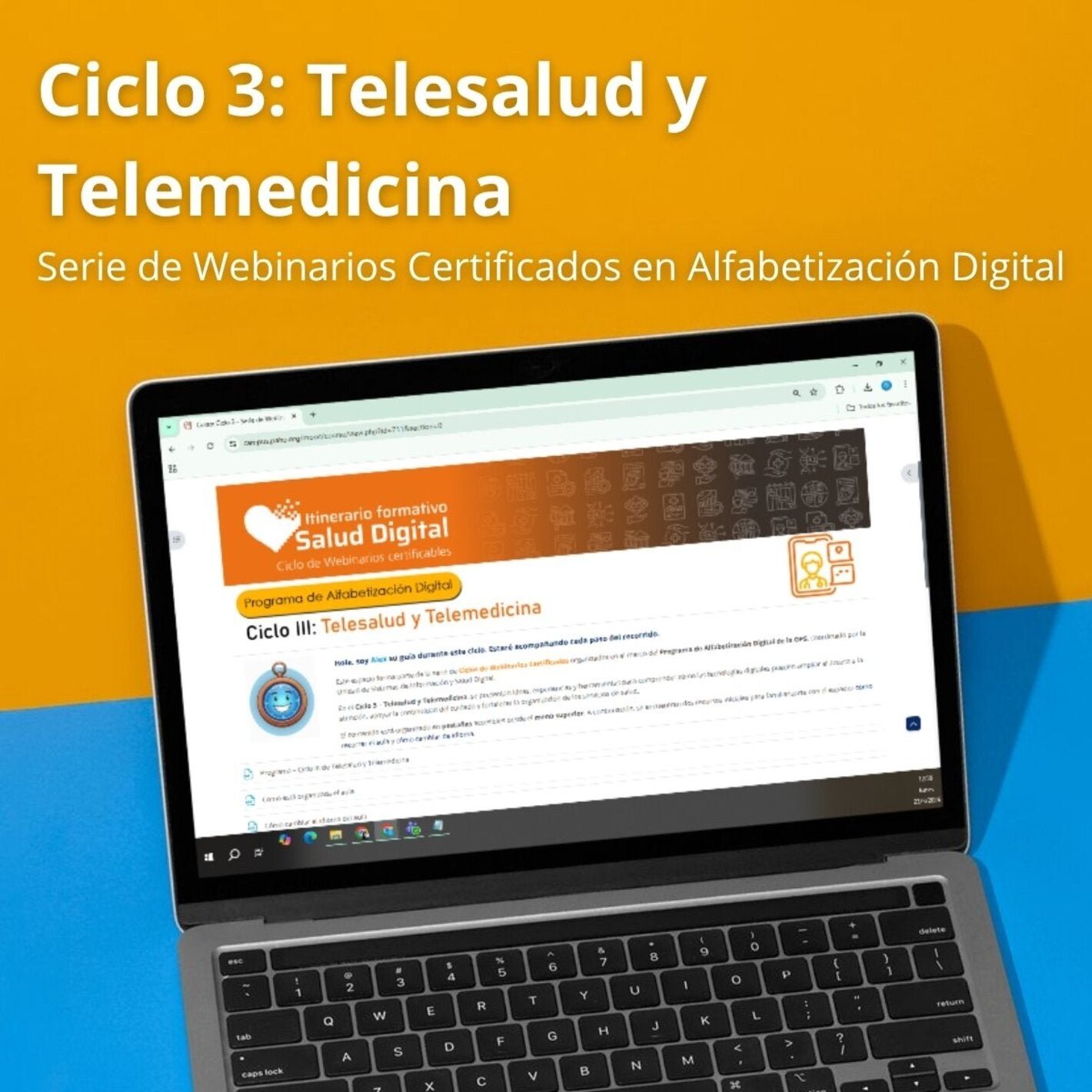 Nuevo curso virtual disponible: Ciclo III sobre telesalud y telemedicina para fortalecer capacidades en la Región