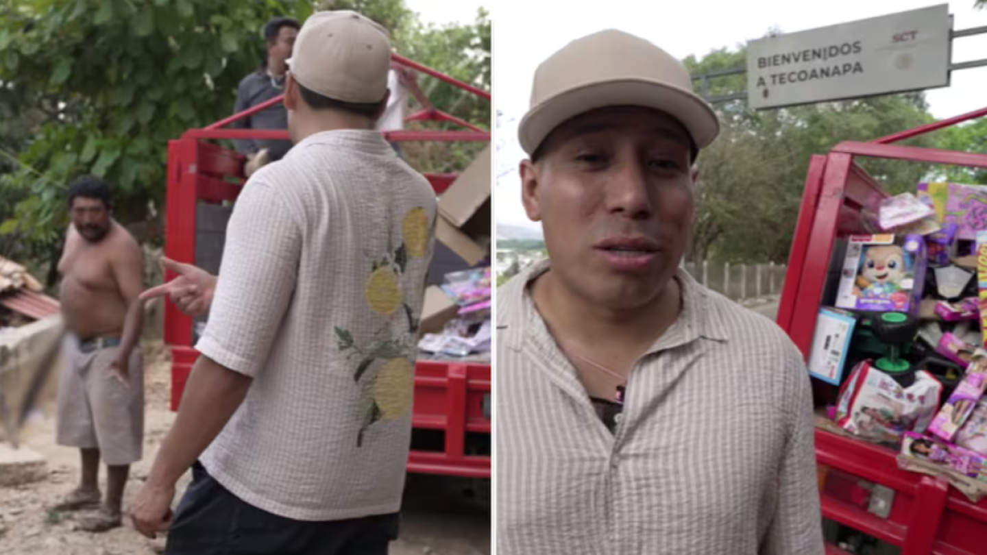 Amenazan a Yulay con machete en plena entrega del Día del Niño, VIDEO