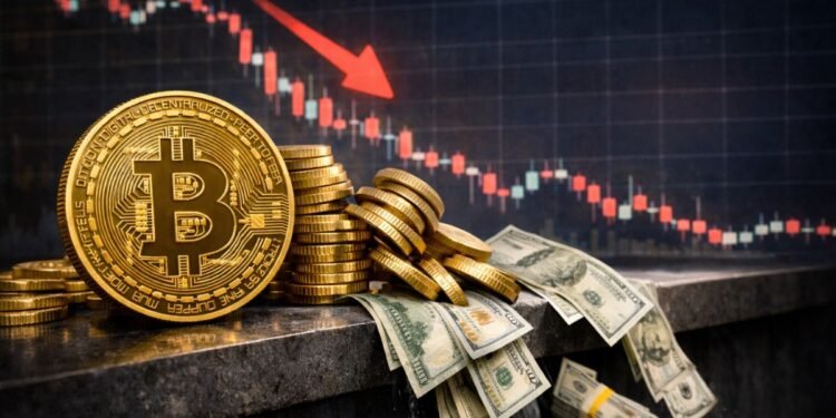 Bitcoin sufrió salidas de USD 2.200 millones en dos semanas