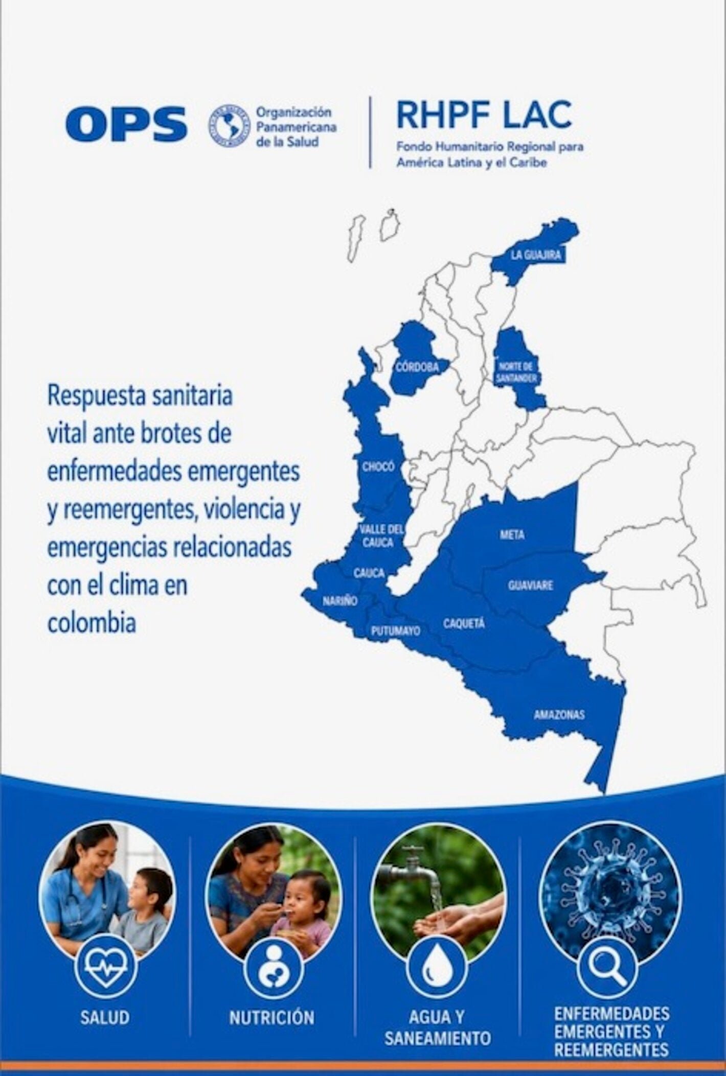 Inicia intervención humanitaria en 13 departamentos y 63 municipios de Colombia