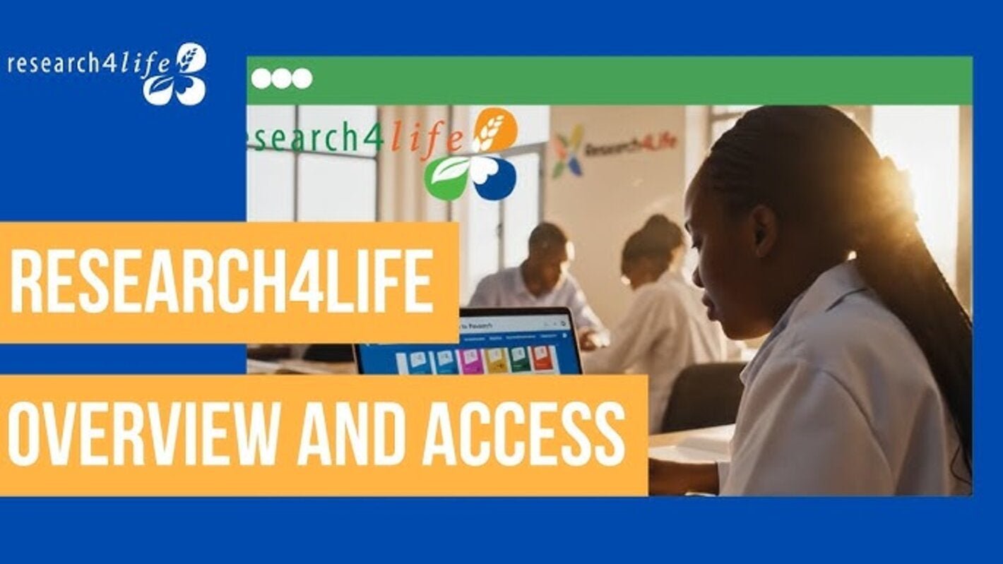 Paraguay puede empoderarse con información científica de forma más accesible: un webinario sobre Research4Life lo explicó