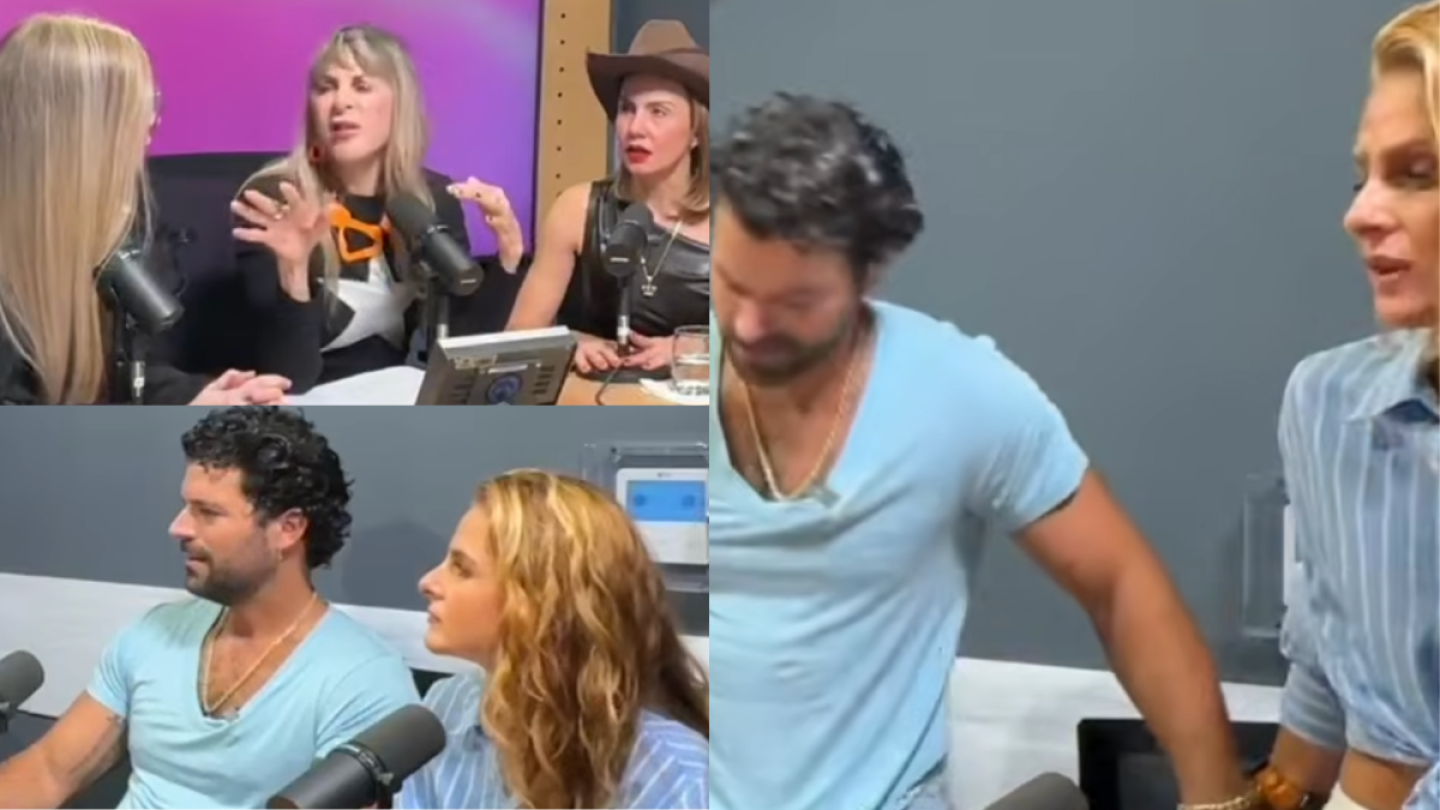 Adrián Di Monte y Nuja Amar abandonan entrevista con Shanik, tras revivir polémica del actor: “No justifiques”