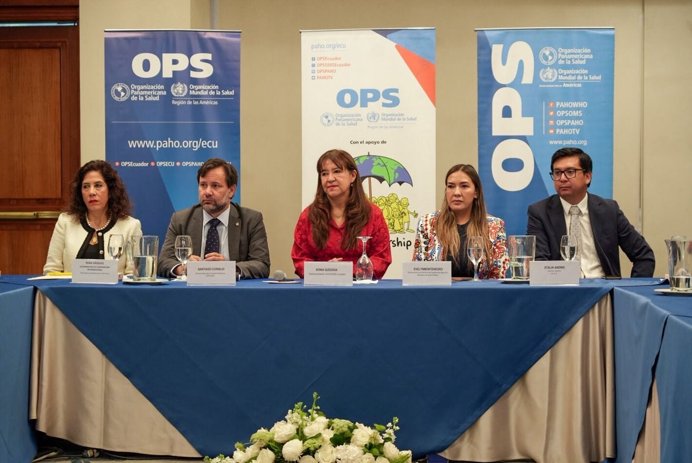 Ecuador, Oficina país y misión internacional de la OPS/OMS acompañan técnicamente la transformación del Ministerio de Salud Pública