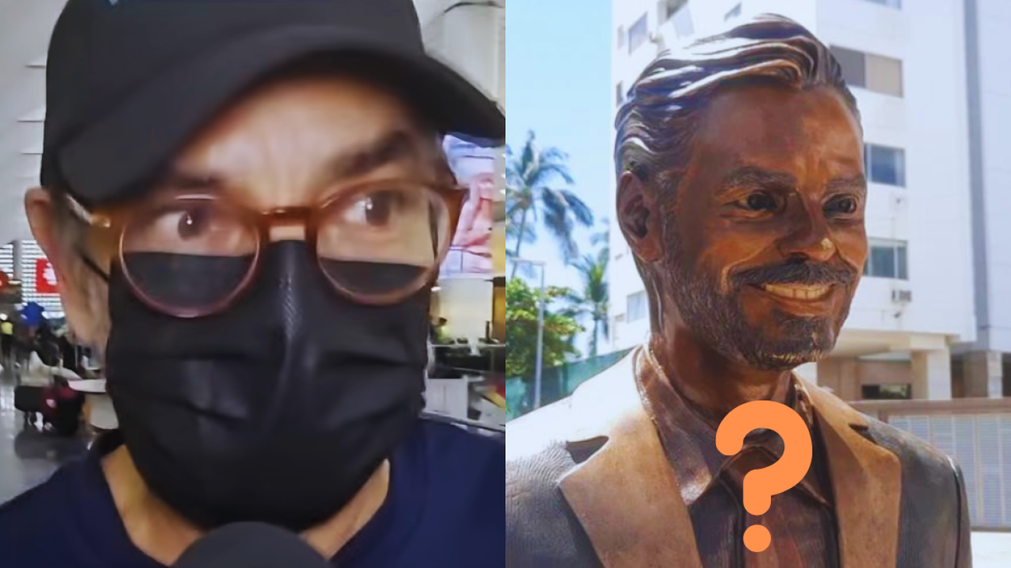 Eugenio Derbez reacciona a la desaparición de su estatua en Acapulco: ¿Sabe quién es el culpable? VIDEO