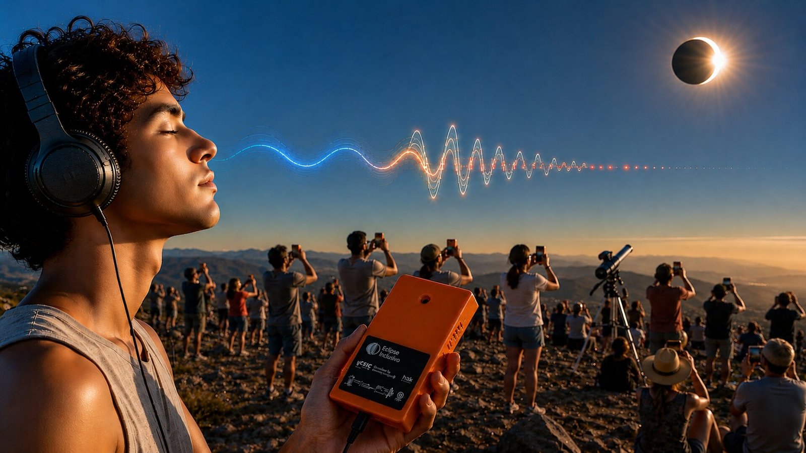 Las personas ciegas podrán escuchar el eclipse total de Sol como si fuera una melodía