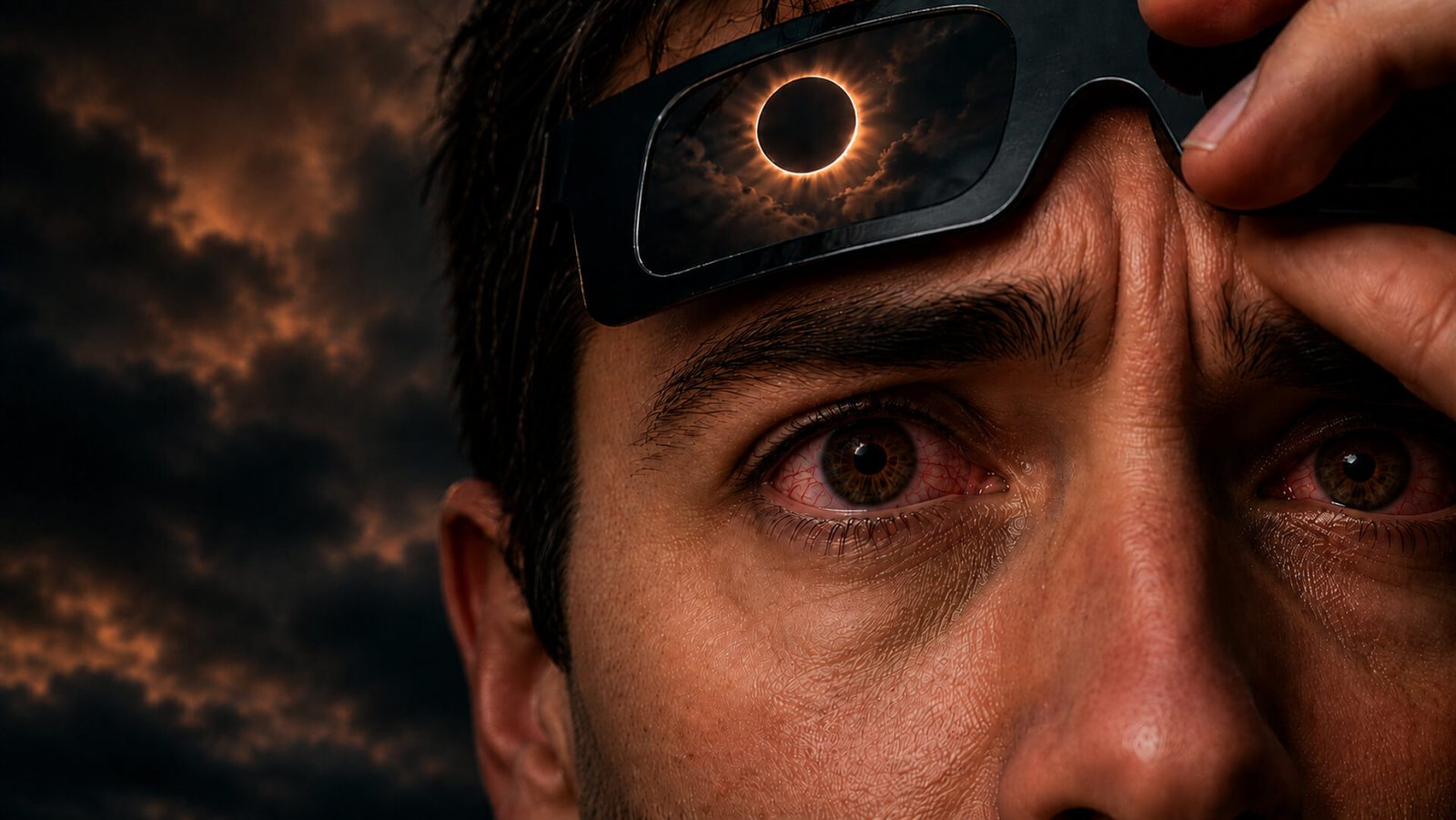 Se dispararon las búsquedas de “dolor de ojos” en Google tras el eclipse: qué puede ocurrir realmente si miras al Sol sin protección